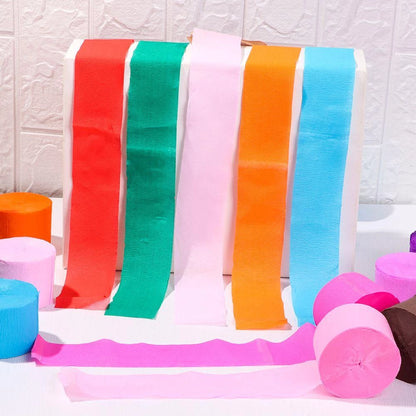 Crepe Paper Streamer Roll - 4.5cm x 25m