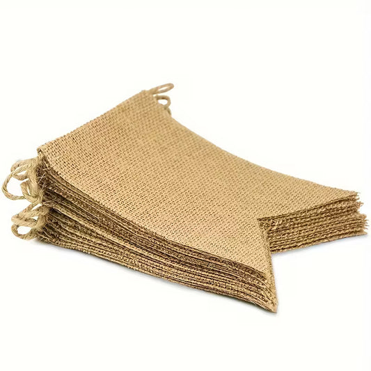15pcs Burlap Banner Set – Halloween Party Decoration