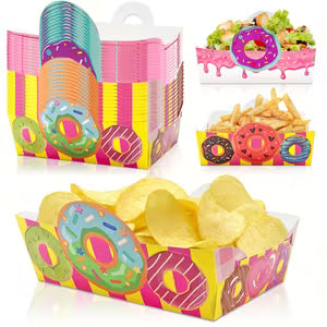 Donut Paper Food Trays