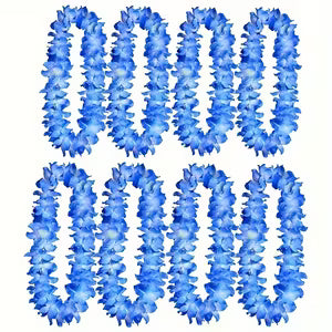 Wreath Leis Necklace - Blue and Light Blue