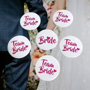 6pcs White Bride Pins