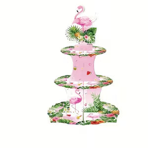 Flamingo Cupcake Stand 3 Tiers