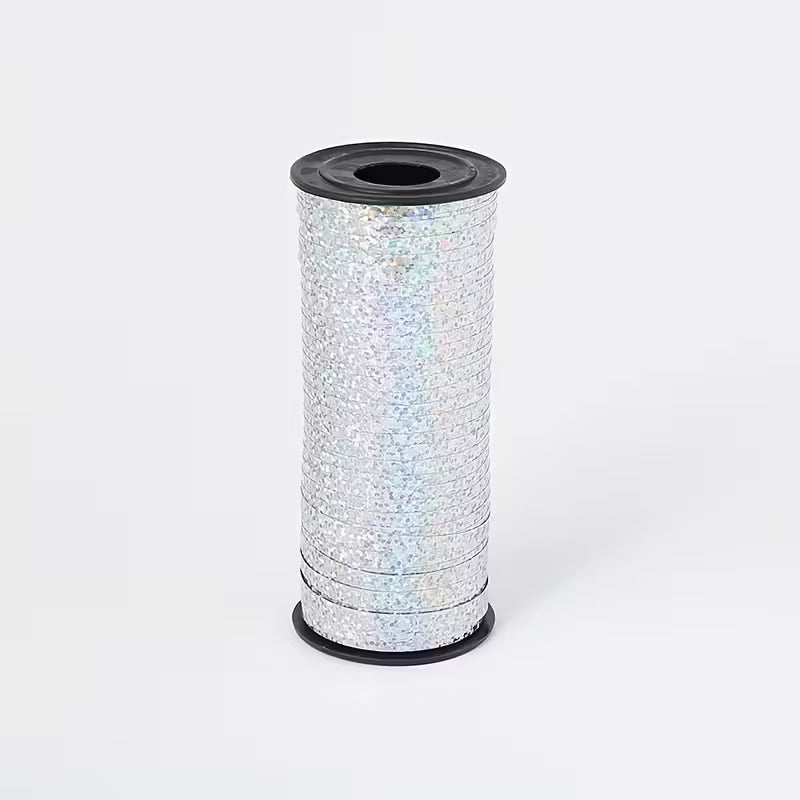 1pc 91.44 meter Laser Silvery ribbon