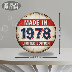 Vintage Metal Sign - Limited Edition 1978
