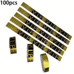 Black And Golden VIP Wristbands