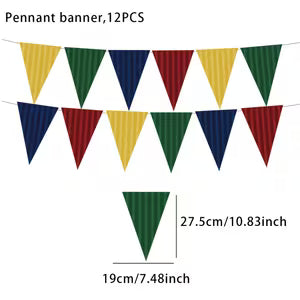 Harry Potter Wizard-Themed Triangle Flags