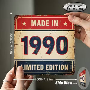 Vintage Metal Sign - Limited Editon 1990