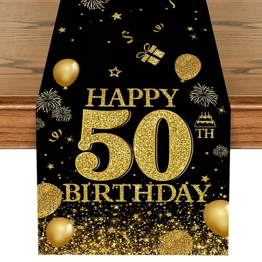 50th Birthday & Anniversary Table Cover Decor