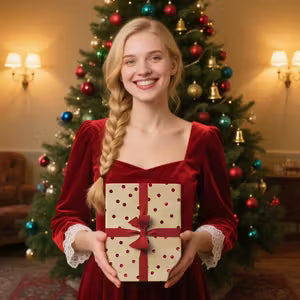 Red Polka Dot Gift Wrapping Paper - 43cm x 3m