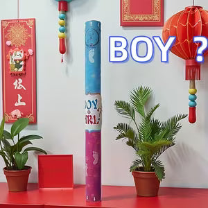 Large Blue Gender Reveal Confetti Popper