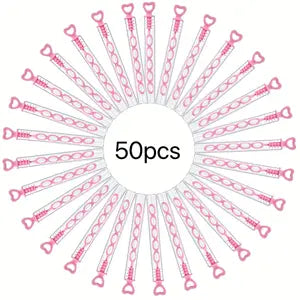 6pc Heart-Shaped Bubble Wand Sticks