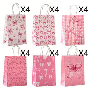 Pink Bow Theme Bags