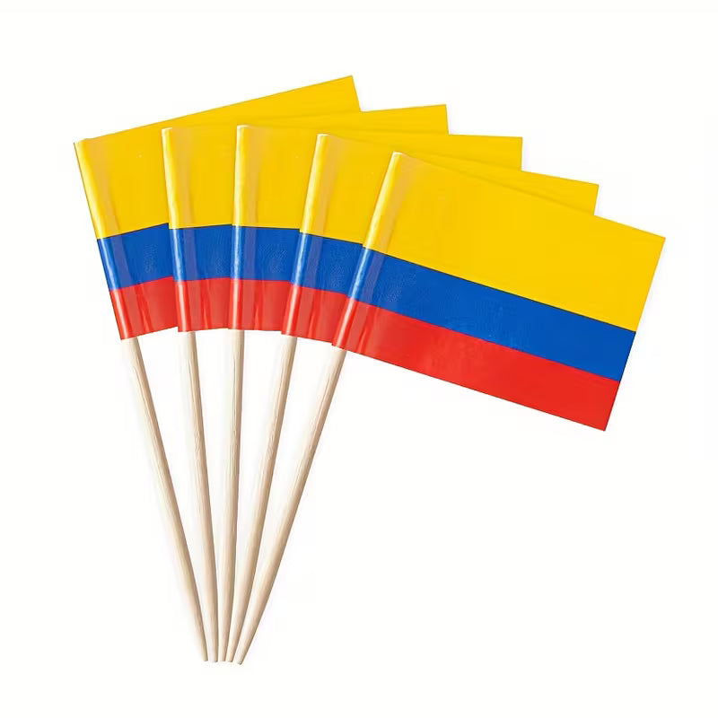 Colombian Flag Toothpicks