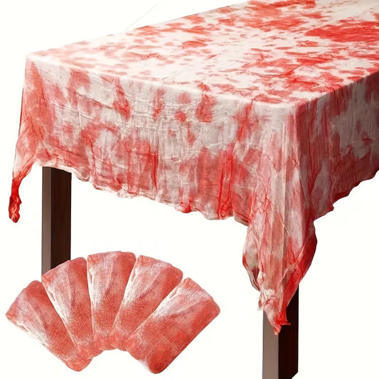 1pc Vintage Style Red and White Checkered Tablecloth