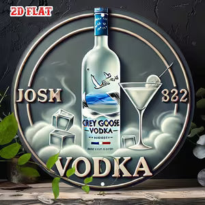 Round Luxury Metal Sign - Vodka Lover