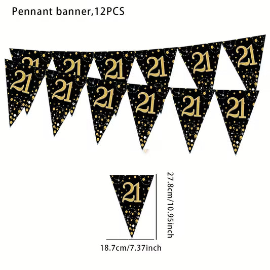 Black & Gold Birthday Banner (21)