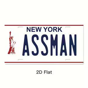 Seinfeld Assman License Plate Sign