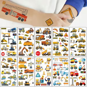 Temporary Construction Trucks Tattoo