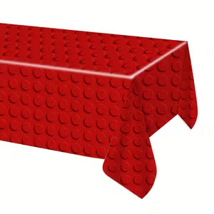 Lego Tablecloth - Red - 135 x 275cm