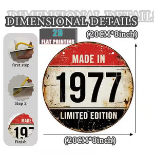 Vintage Metal Sign - Limited Edition 1977