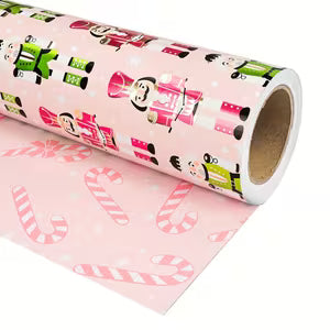 Red & Green Nutcracker Wrapping Paper 43cm x 5m
