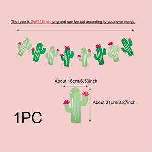 3m Cactus Paper Flag Banner