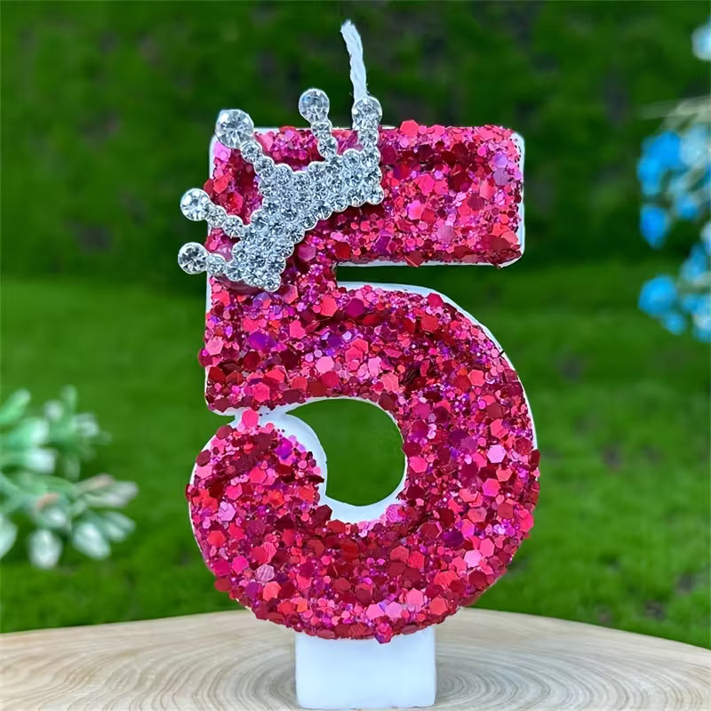 1pc Sparkling Birthday candle (No 5)