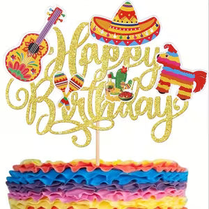 Mexican Birthday Celebration Cake Decoration