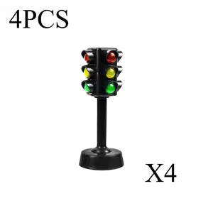 4pcs Traffic Light Tower Model Ornaments