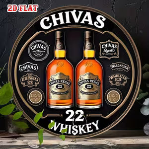 Round Classic Wall Sign - Chivas Whiskey