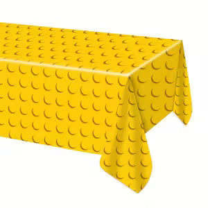 Lego Tablecloth - Yellow - 135 x 275cm