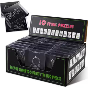 1 pc IQ Steel Puzzle Rings
