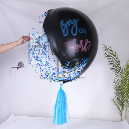 36" Gender Reveal Balloon & Confetti
