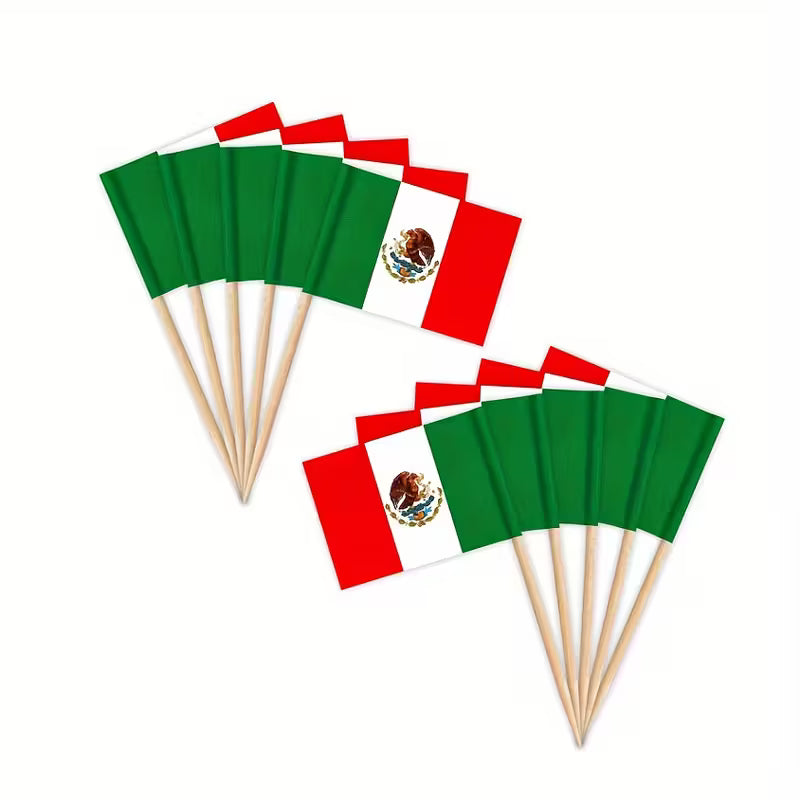Mexican Flag Toothpicks
