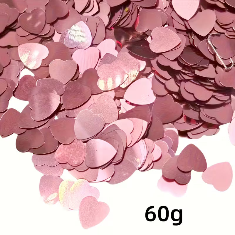 Pink Heart Confetti – Romantic Party