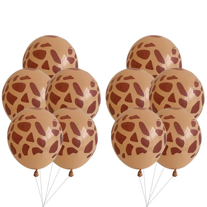 12" Giraffe Animal Latex Balloons