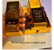 Realistic Golden Bar Prop – Luxury-Inspired Display Accessory