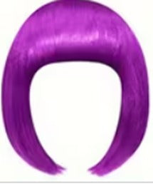 Deep Purple Short Hair Wig