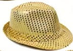 Gold Sparkling Sequin Hat