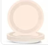Elegant Beige Party Plates