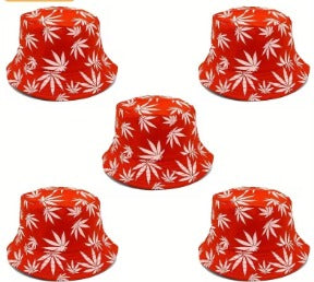 1 pc Retro Fashion Bucket Hats - Red