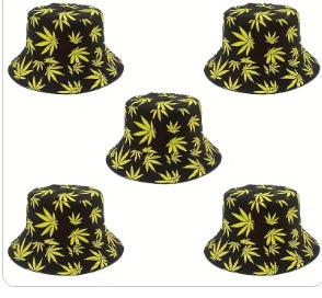 1 pc Retro Fashion Bucket Hats - Yellow
