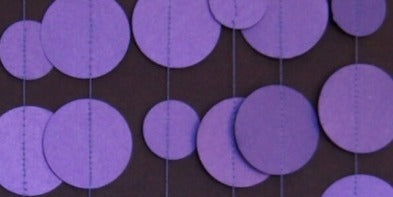 Paper Circle Garland – Purple
