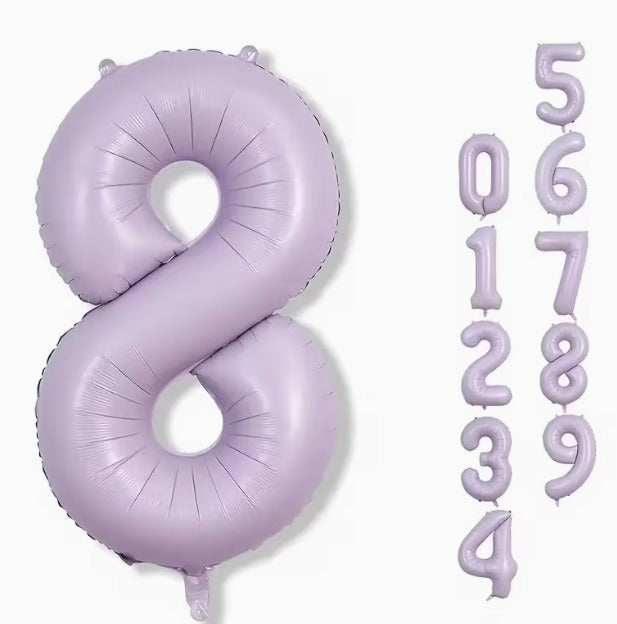 16" Foil Number Balloon - Lavender