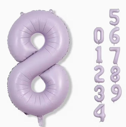 16" Foil Number Balloon - Lavender