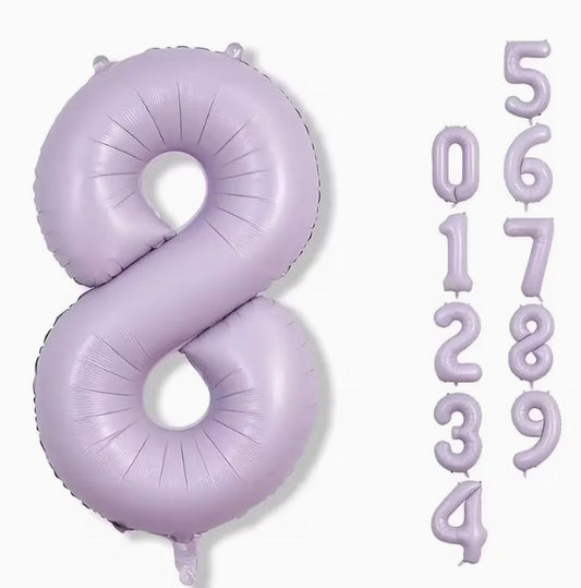 16" Foil Number Balloon - Lavender