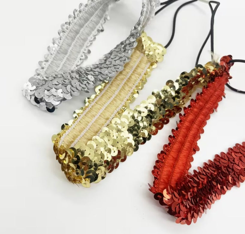 1 pc Women’s Sparkling Sequin Stretch Headband