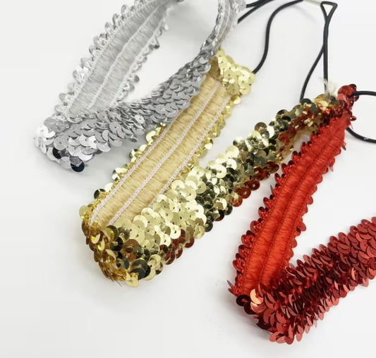 1 pc Women’s Sparkling Sequin Stretch Headband
