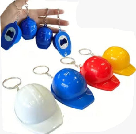 4 pcs  Mini Safety Helmet Style Keychains