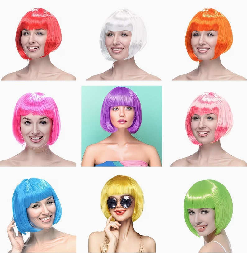 1 pc Women's Colorful Short Wig